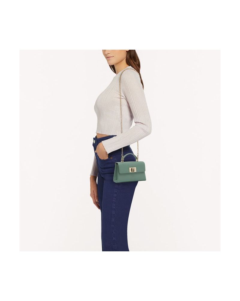 Furla 1927 Mini Crossbody Top Handle Mineral Green