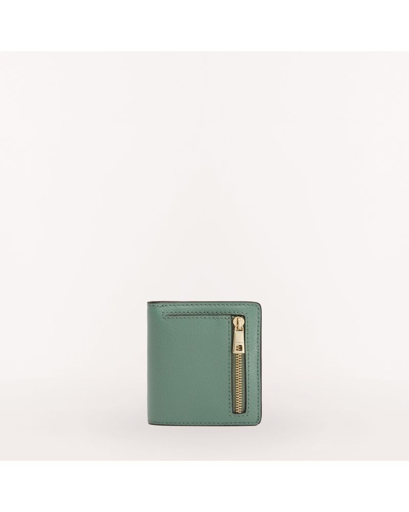 Furla Camelia S Compact Wallet Bifold Mineral Green+Felce Int.